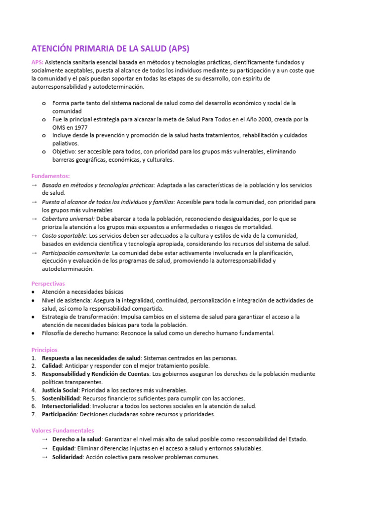 MODULO IV - Atención Primaria de La Salud APS | PDF | Cuidado de la ...