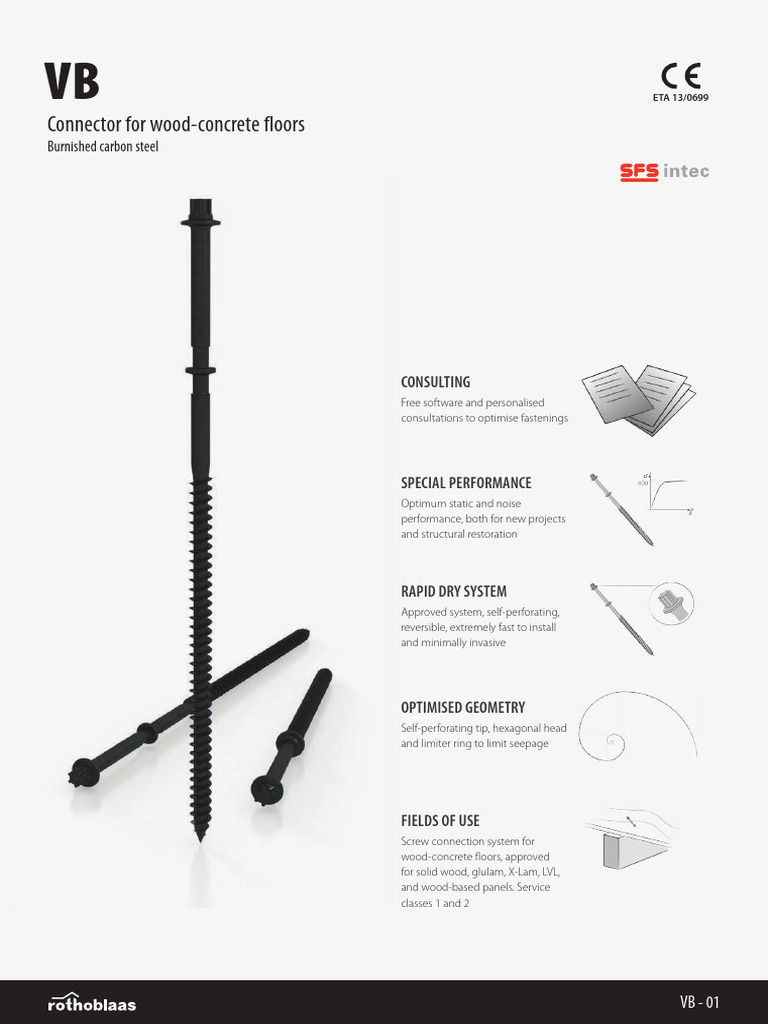Optimized VB Connectors for Wood-Concrete Floors | PDF | Beam ...