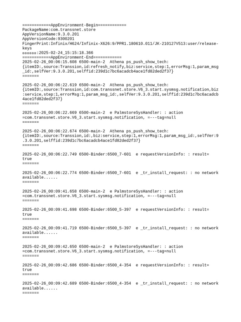 Transsnet Store App Environment Log | PDF | Java (Programming Language ...