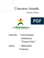 55. Articulo Wikipedia: UATF - Marianela Vidaurre