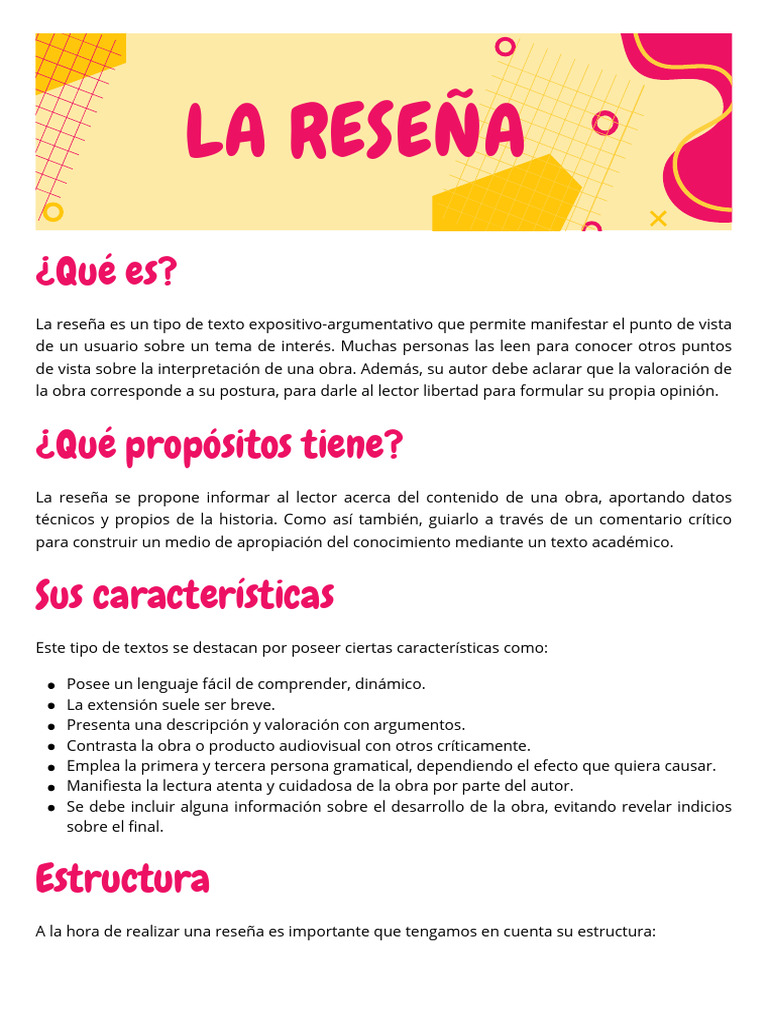 Propósito de una Reseña Académica | PDF