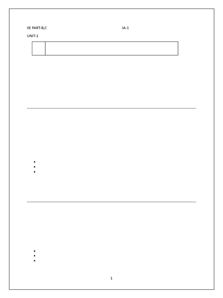 IIE PART-B,C UNIT-1 | PDF | Innovation | Agile Software Development