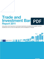 Trade and Investment Barriers Report 2011