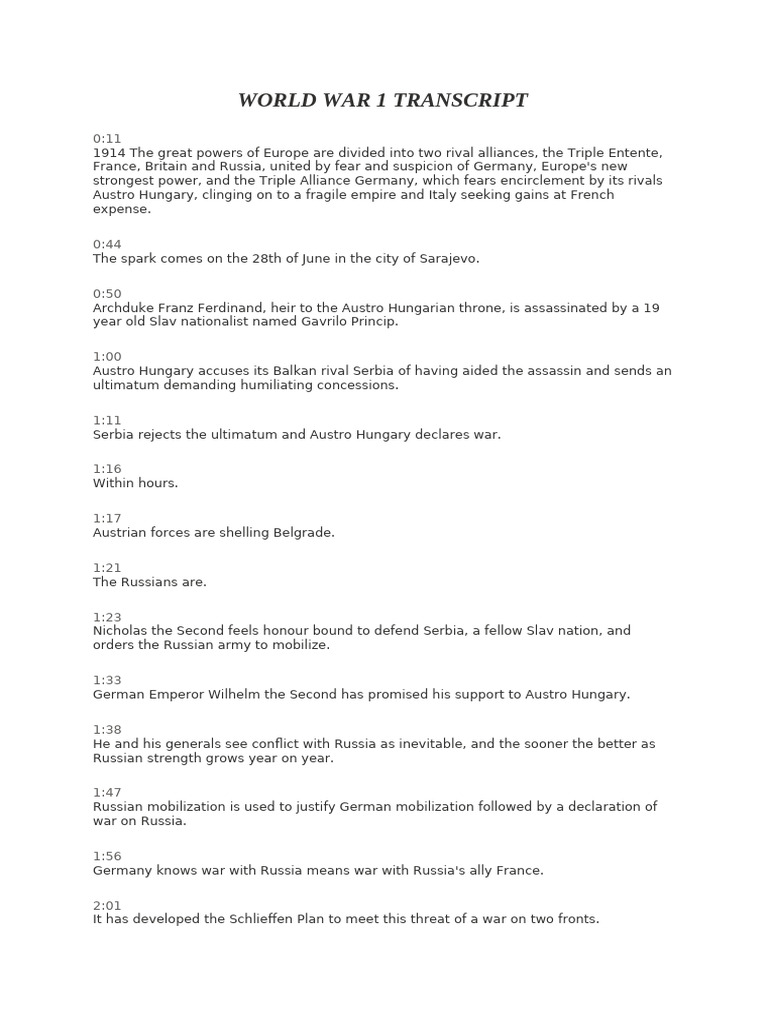 WORLD-WAR-1 | PDF | Western Front (World War I) | German Empire