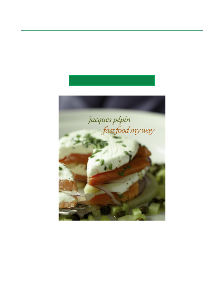 Fast Food My Way: Download Now | PDF