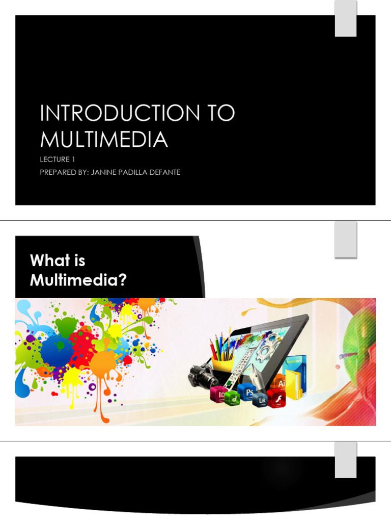 CHAPTER 1 Intro to Multimedia | PDF | Multimedia | Computing