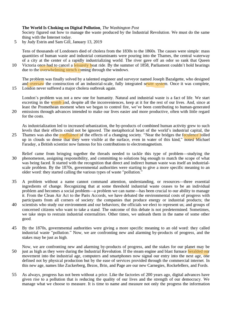 Combating Digital Pollution Today | PDF | Facebook | Artificial ...