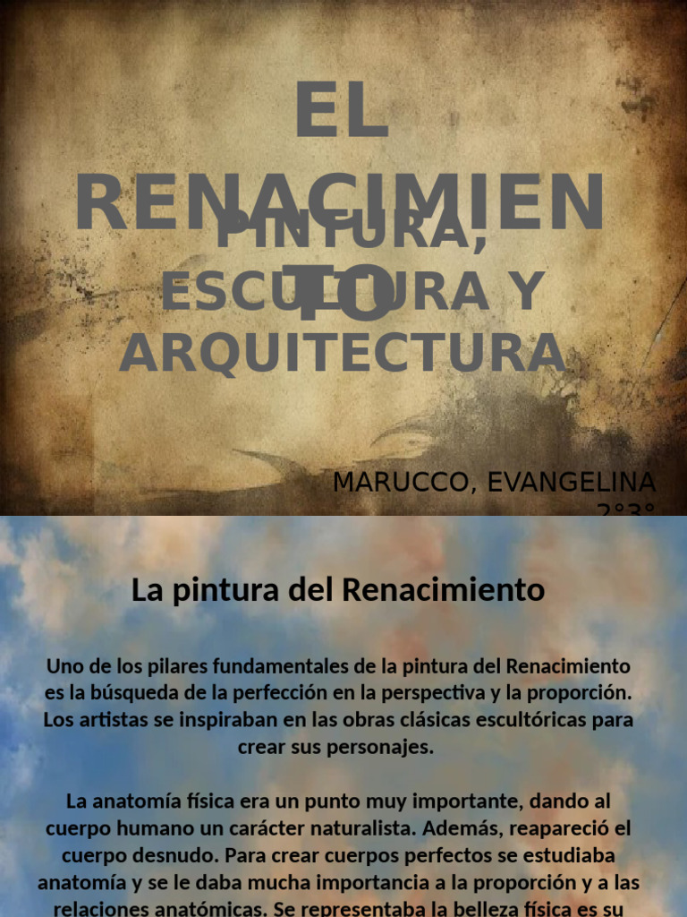 Pintura, Escultura y Arquitectura del Renacimiento | PDF | Miguel Ángel ...
