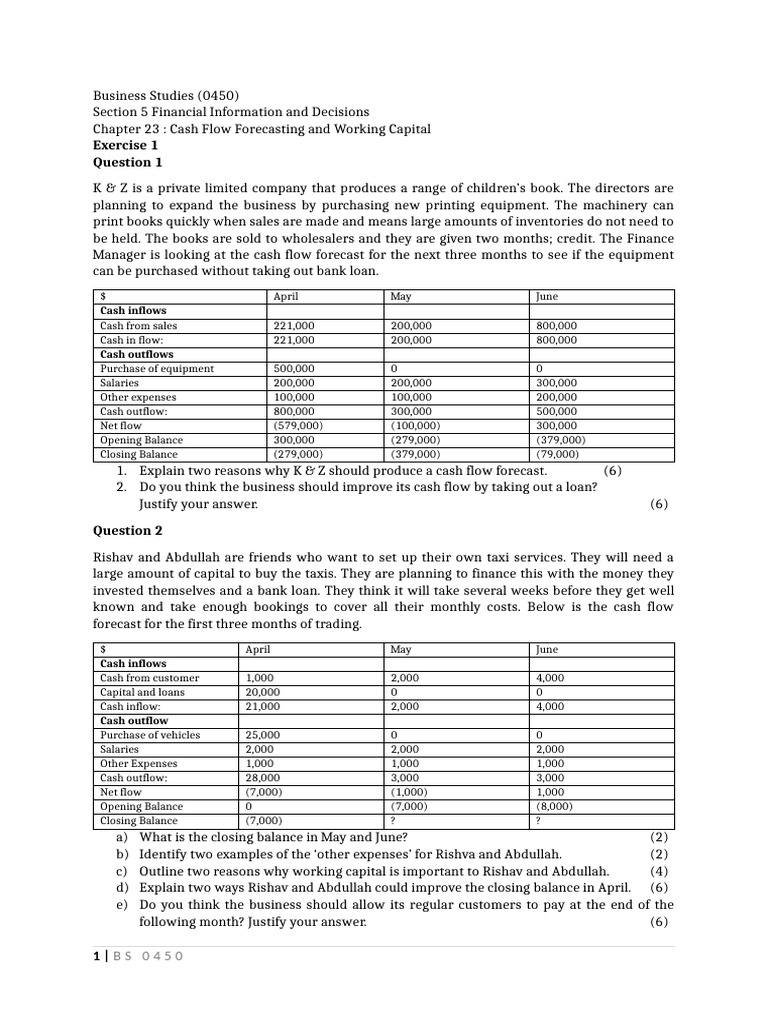 Cash Flow Management Strategies | PDF | Working Capital | Expense