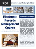 Download Course Outline - Electronic Records Management Course by profession SN83434498 doc pdf