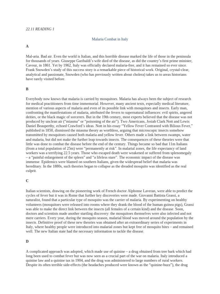 Reading mock test pdf malaria volcano