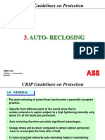 CBIP Guidelines On Protection: Auto-Reclosing