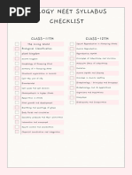 NEET 2026 Full Syllabus Tracker | PDF