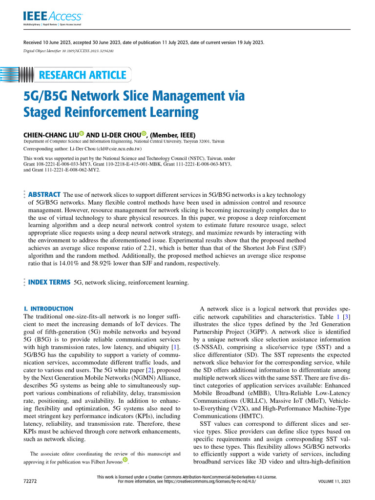 Deep RL for 5G Network Slice Management | PDF | Deep Learning