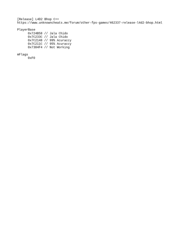 L4D2 Bhop Script Release Guide | PDF