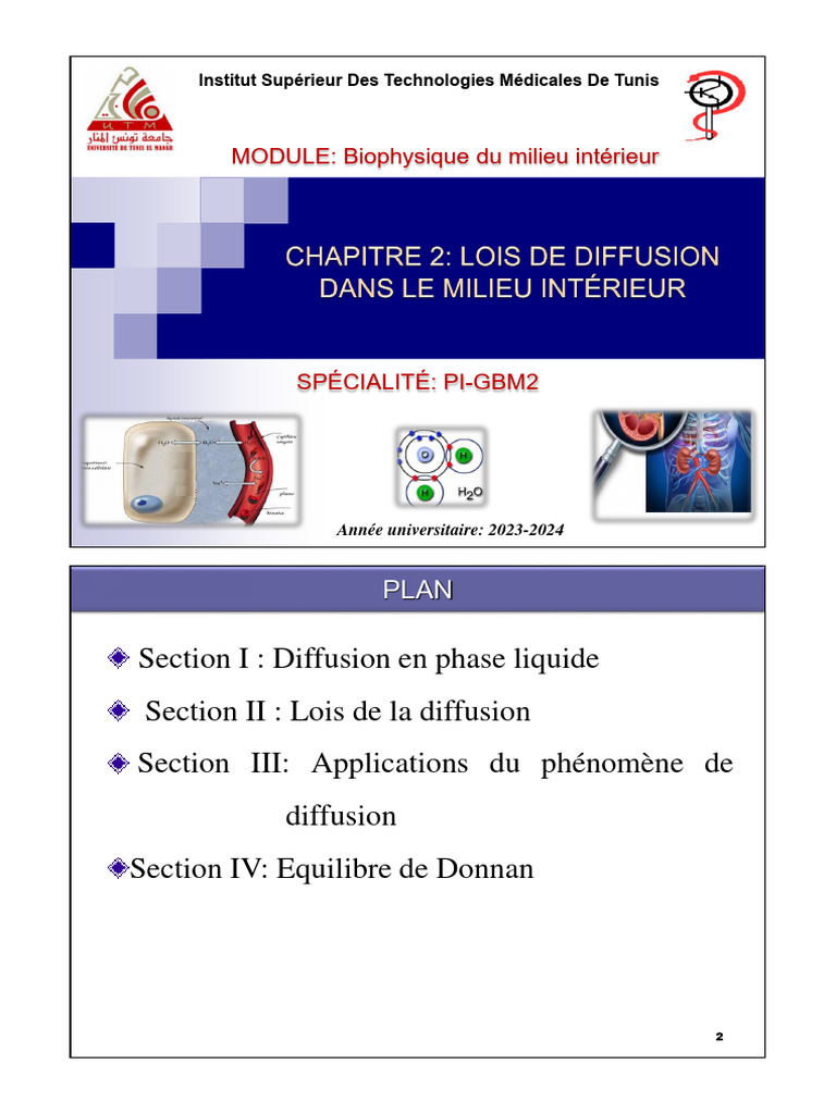 Équilibre de Donnan et diffusion PDF Membrane cellulaire Osmose — free download