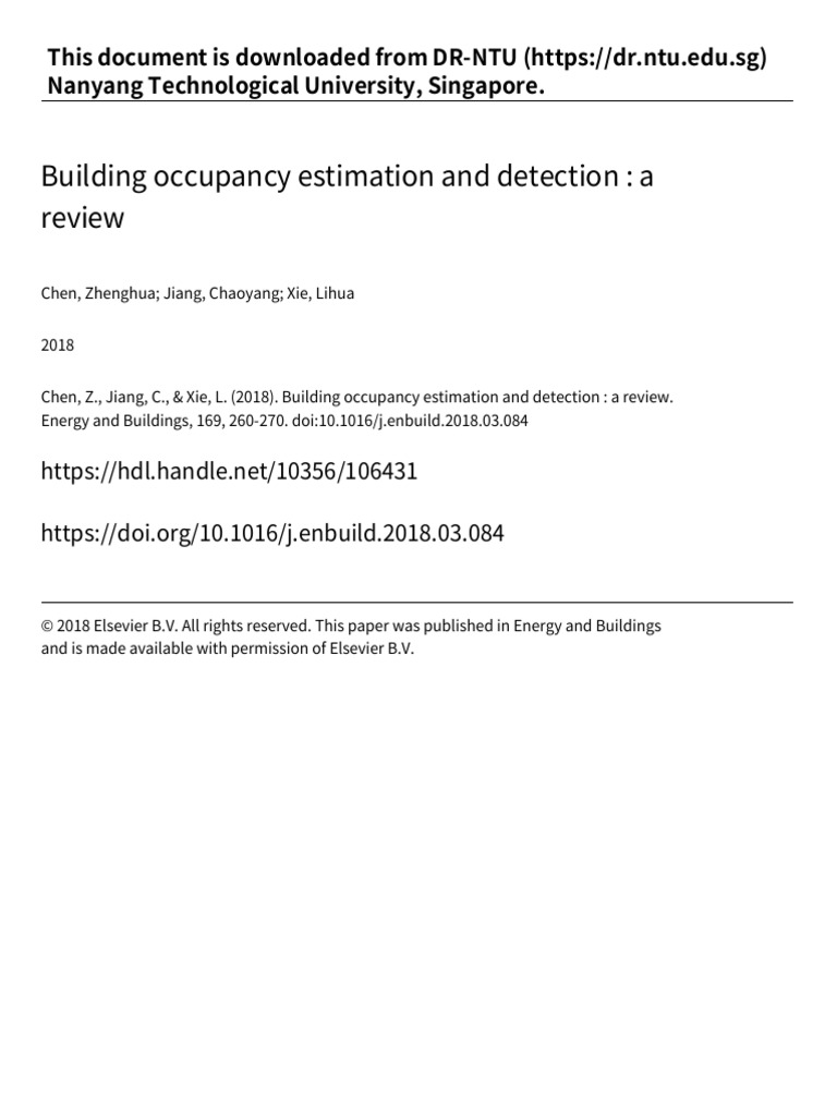 Building Occupancy Detection Review | PDF | Machine Learning | Support ...