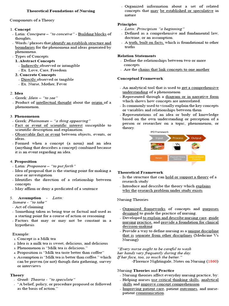 Theoretical Foundations of Nursing | PDF | Nursing | Theory
