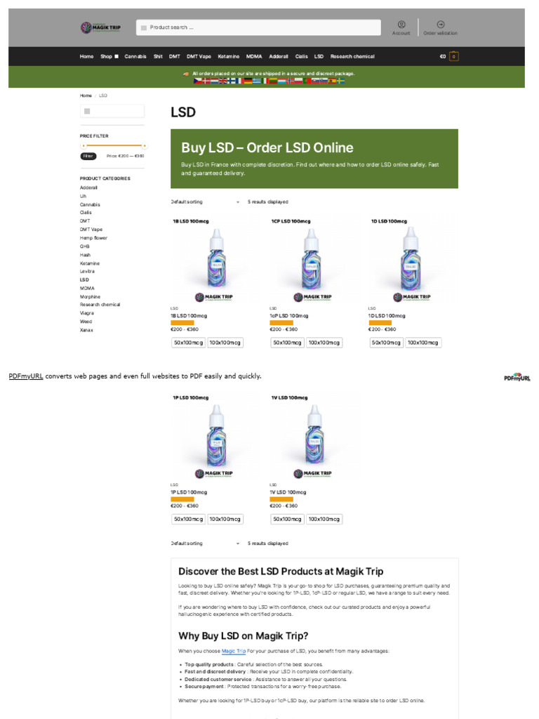 Buy LSD Online Safely and Discreetly | PDF | Psychoactive Drugs