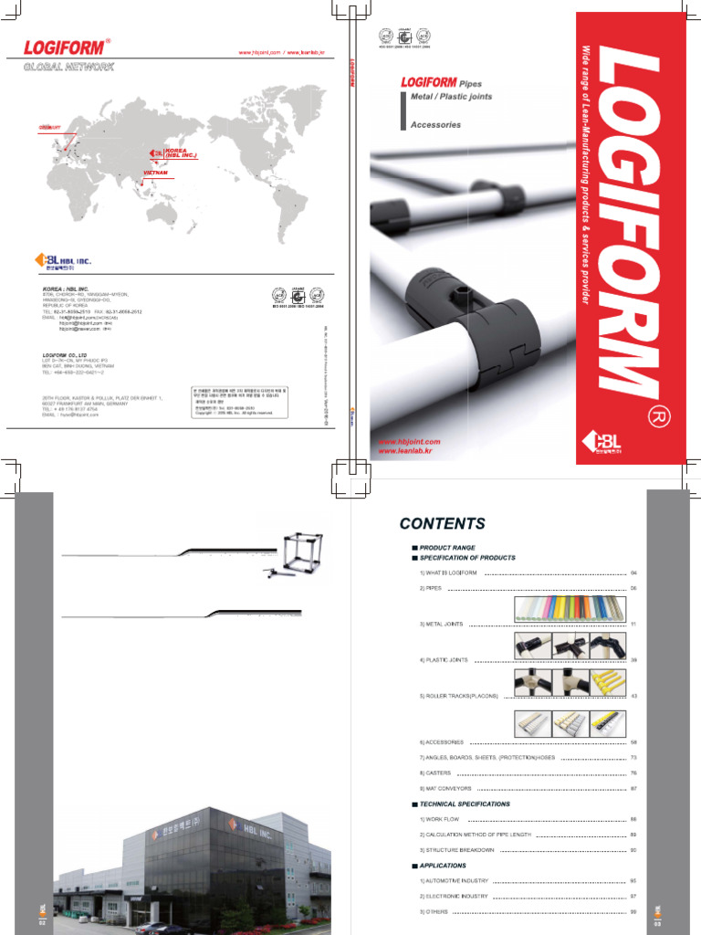 Logiform Pipe Solutions for Lean Manufacturing | PDF | Pipe (Fluid ...