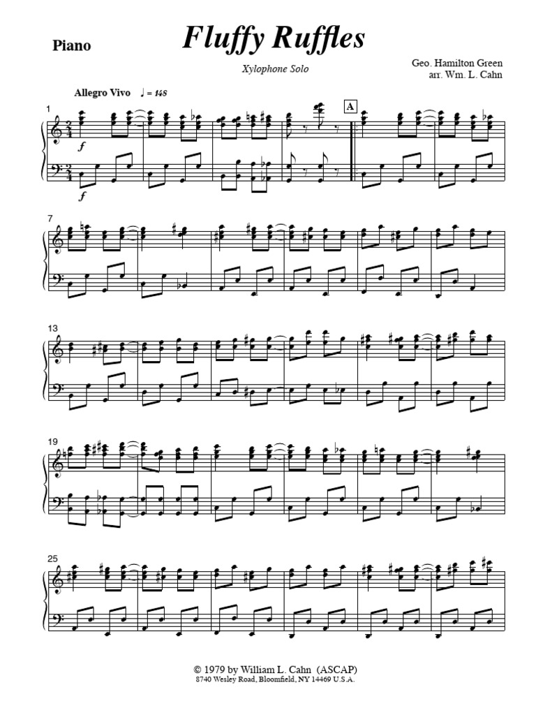 Fluffy Ruffles (Piano) | PDF