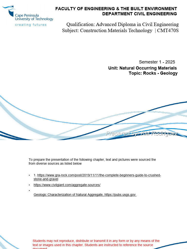 2 - Natural Occ Mat - Geology | PDF | Rock (Geology) | Sedimentary Rock