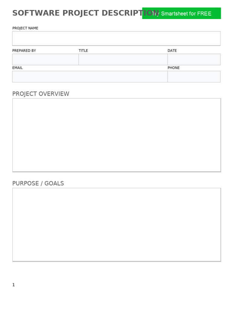 Software Project Overview and Details | PDF