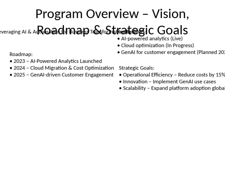 Program Overview PPT | PDF