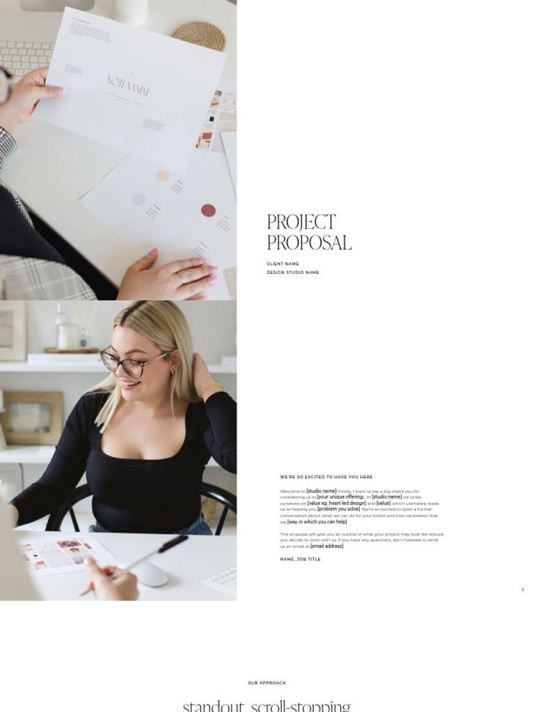 Example Project Proposal Template | PDF | Innovation | Design