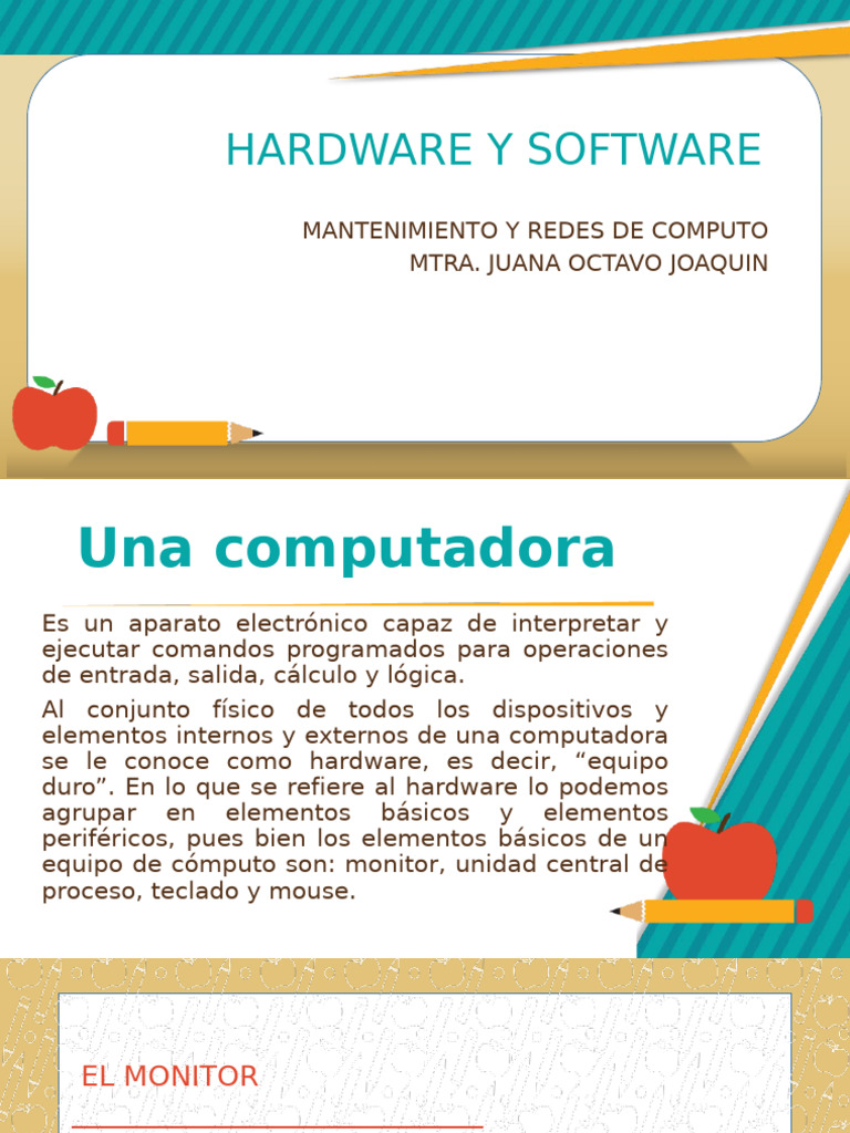 Hardware y Software | PDF | Hardware de la computadora | Pantalla de ...