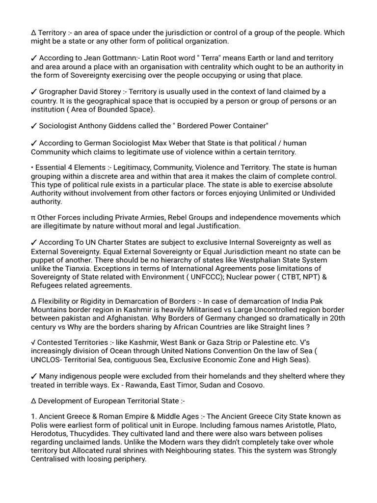Understanding Territory and Sovereignty | PDF | Sovereignty | Holy ...