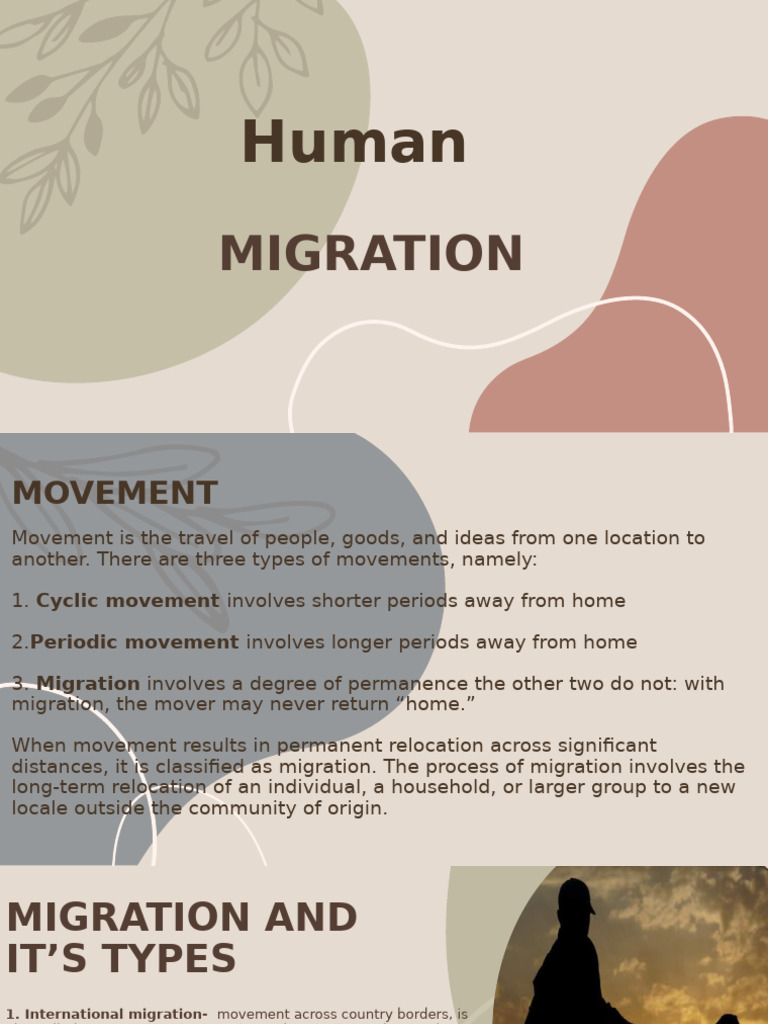 Understanding Migration and Its Types | PDF | Human Migration | Immigration