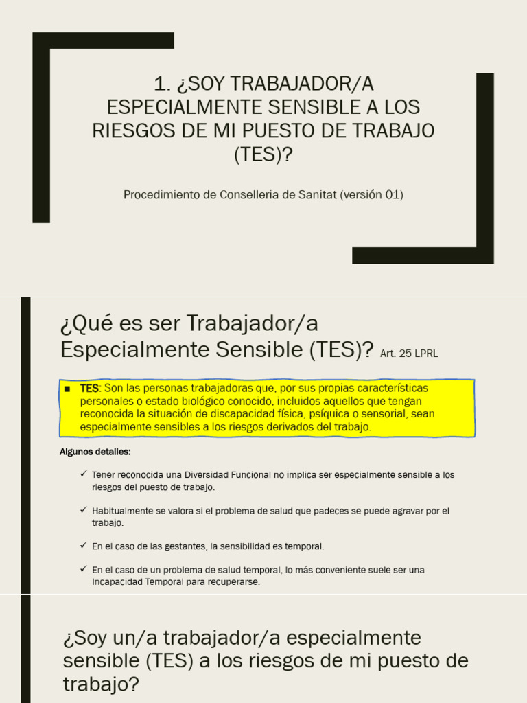 Soy TES | PDF | Invalidez | Especialidades Medicas