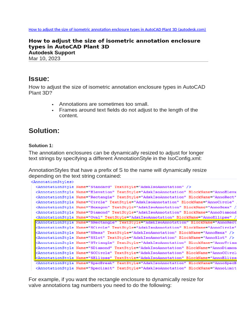 Resize Isometric Annotations in AutoCAD | PDF