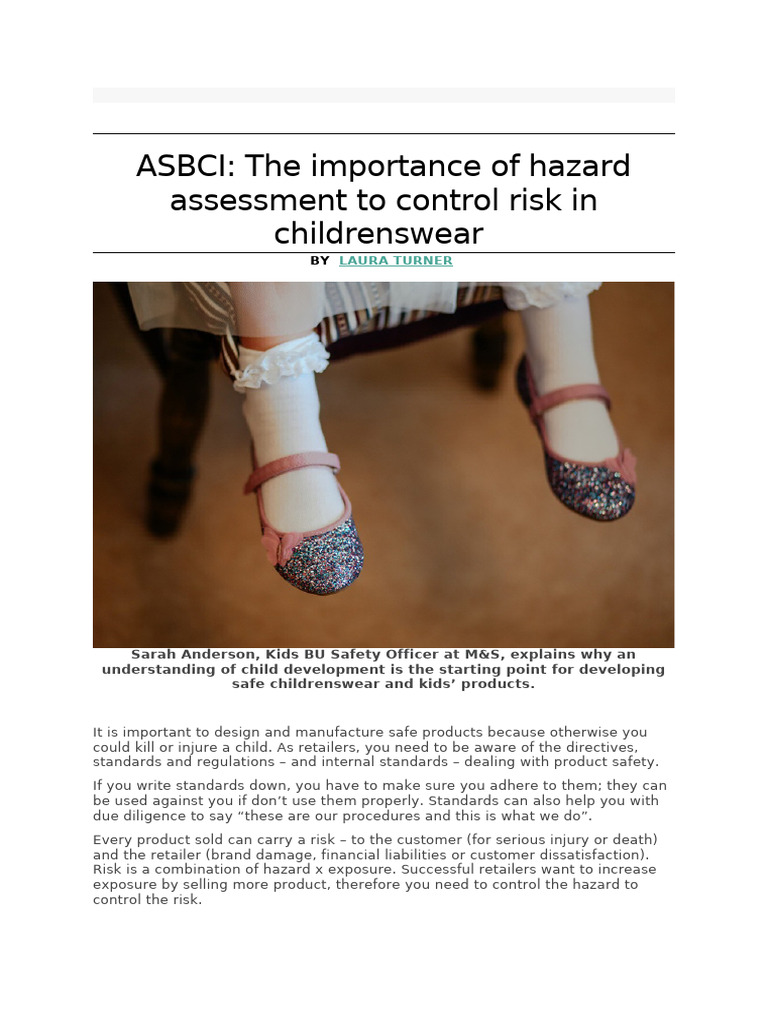 ASBCI - Childrens Safety | PDF | Risk | Reason