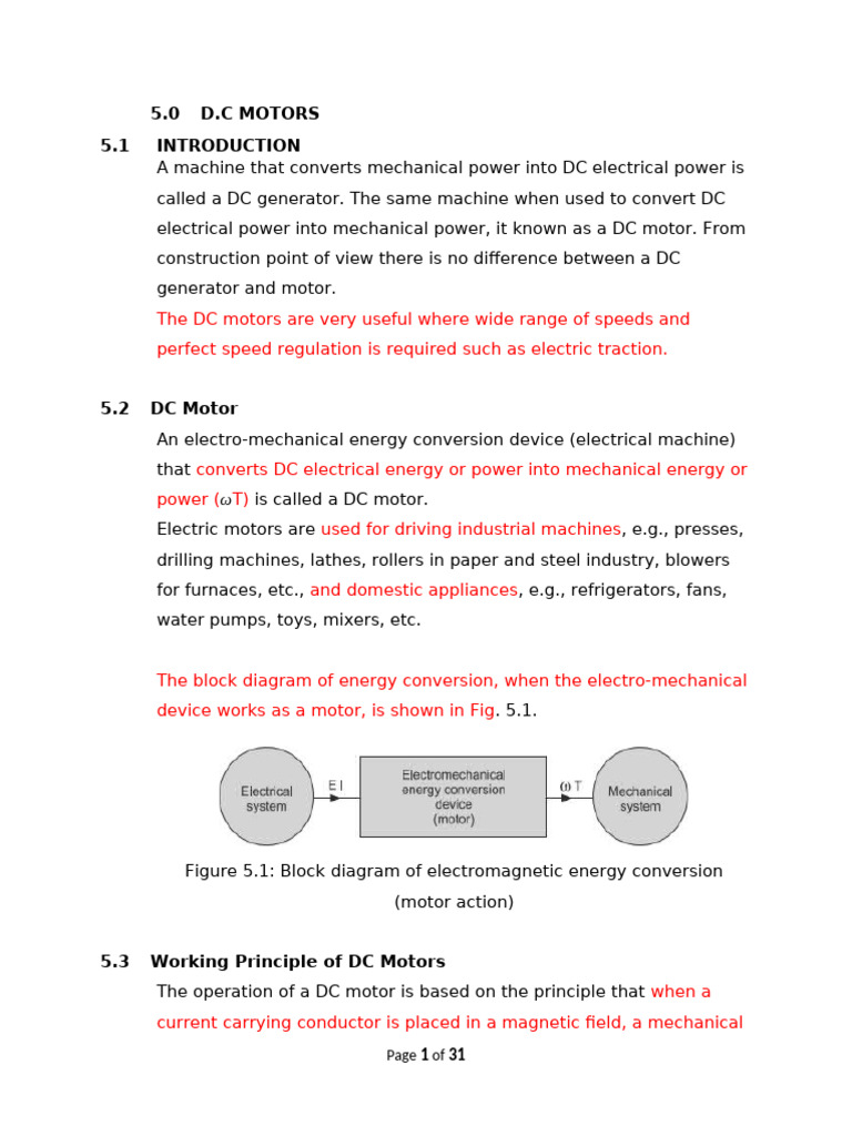 Understanding DC Motors and Their Function | PDF | Electric Motor ...