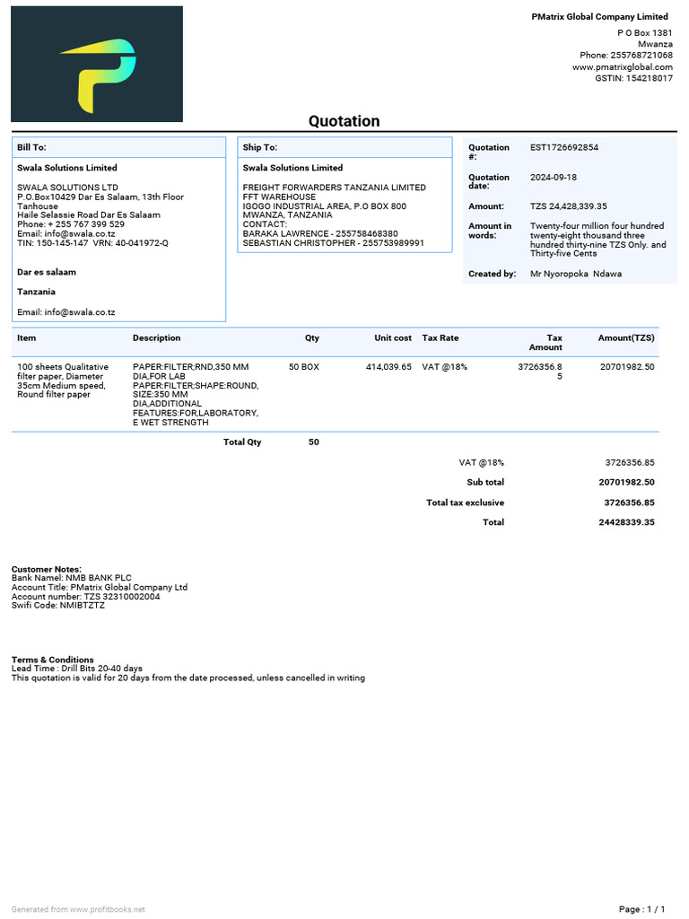 EST1726692854 | PDF | Printing Materials