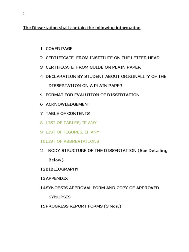 Dissertation Format and Structure Guide | PDF | Thesis | Data Analysis