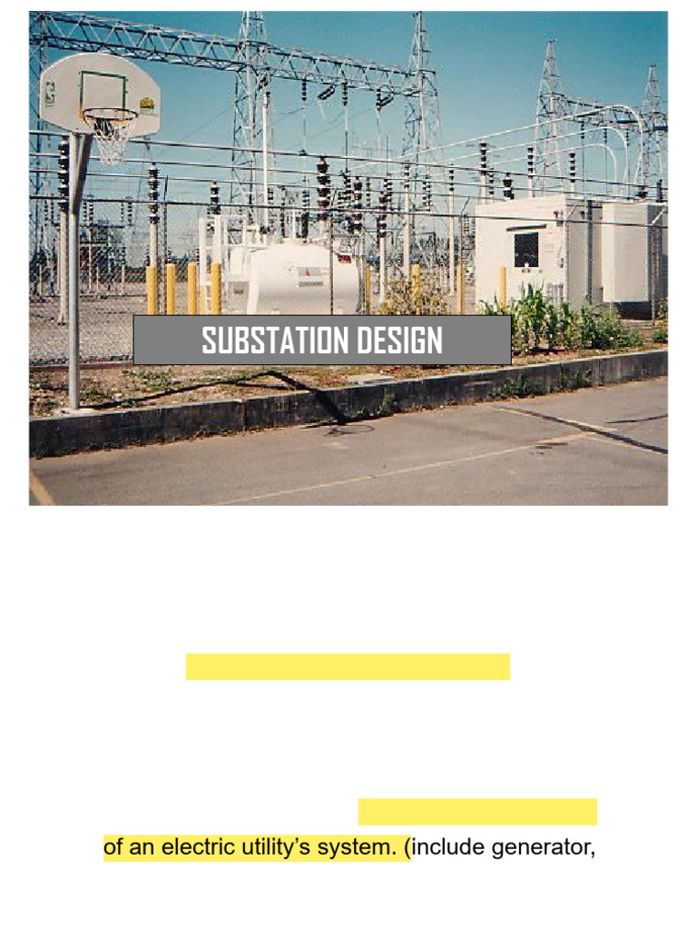 Substation Design and Functionality Guide | PDF | Electric Power ...