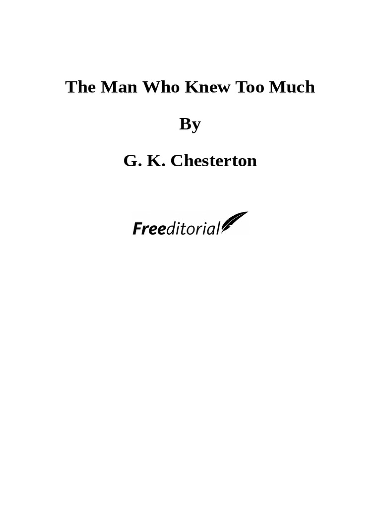 The Man Who Knew Too Much Overview PDF