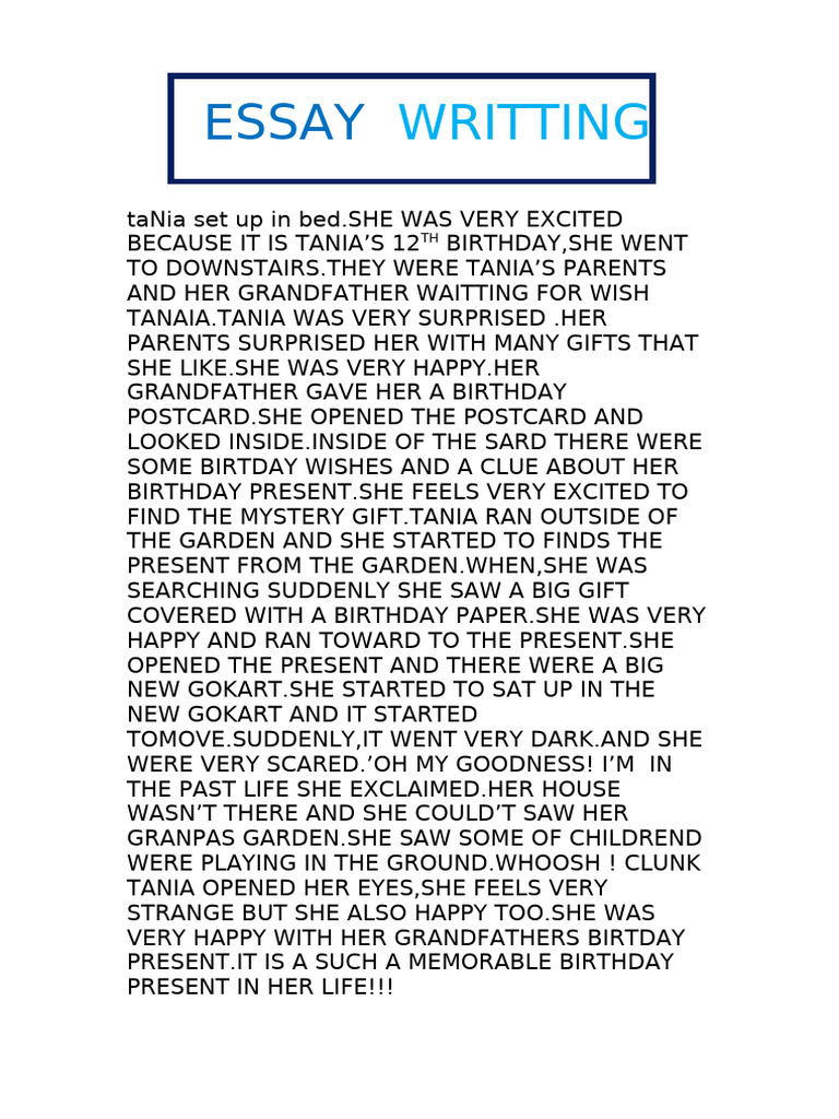 Essay Writting | PDF