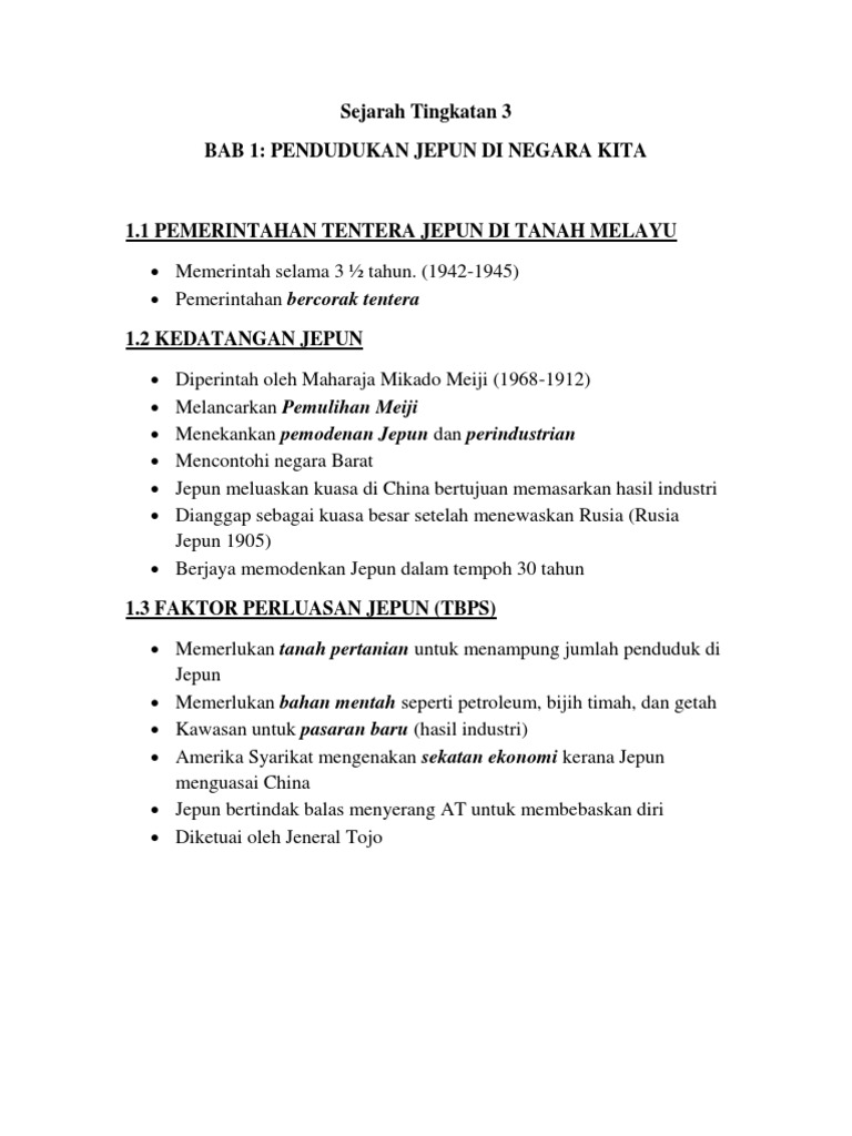 Sejarah Tingkatan 3 Pdf