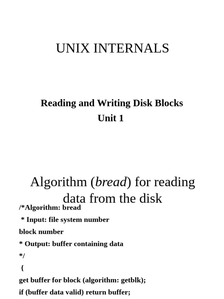 Bread Algorithm and Buffer Cache Insights | PDF