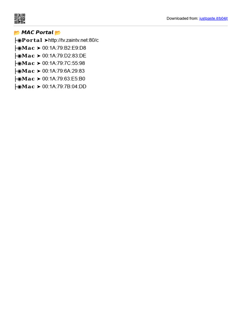 00:1a:79:b2:e9:d8 00:1a:79:d2:83:de 00:1a:79:7c:55:98 00:1a:79:6a:29:83 ...