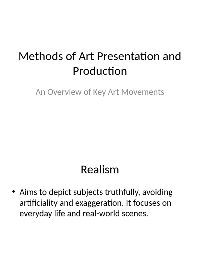 Key Art Movements Explained | PDF