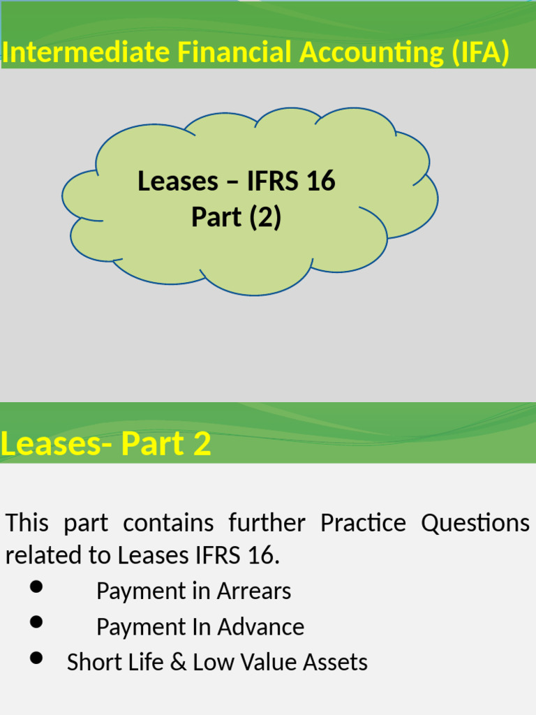 IFRS 16 Lease Accounting Practice Guide | PDF | Expense | Balance Sheet