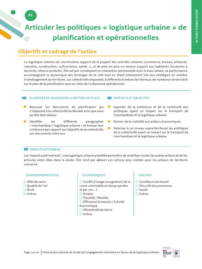 Planification de la logistique urbaine | PDF | Pollution de l'air ...