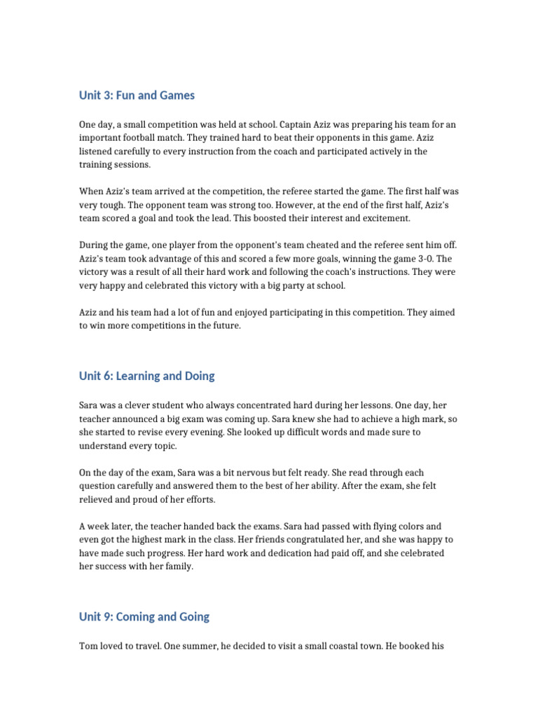 Engaging Stories of Growth and Fun | PDF