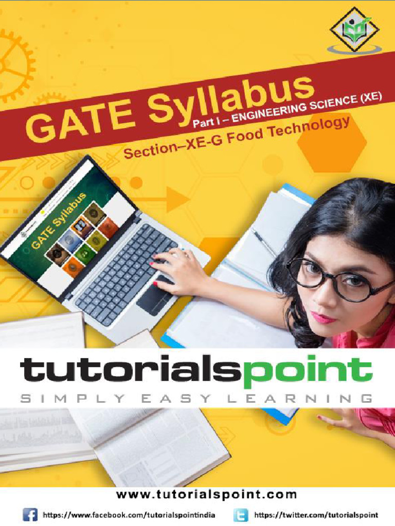 GATE XE Food Technology Syllabus 2026 | PDF | Foods | Microorganism