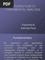 Introduction To Fundamental Analysis: Presented by Sukhada Desai